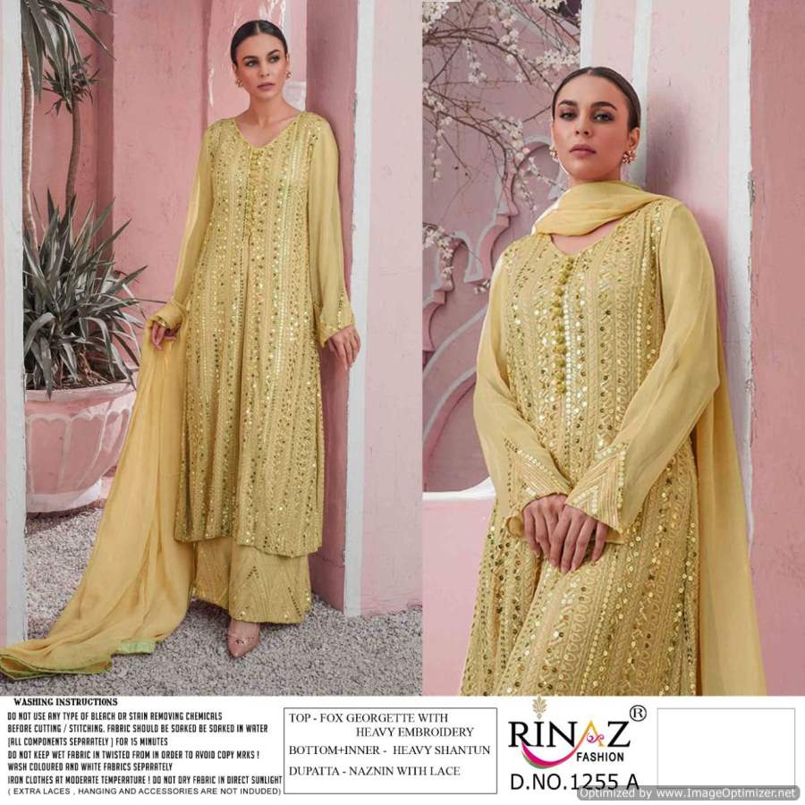 Rinaz 1255 Georgette Wear Pakistani Salwar Kameez Collection